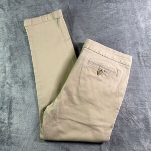 Lauren Ralph Khaki Cropped Pants Classic Style